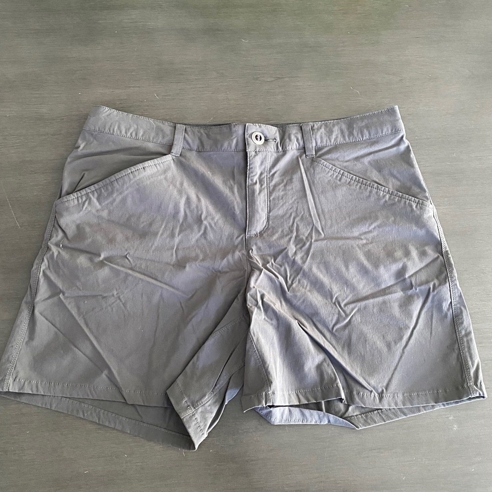 Patagonia Quandary Shorts Womens 10 Forge Grey Nylon Stretch Hiking 58091